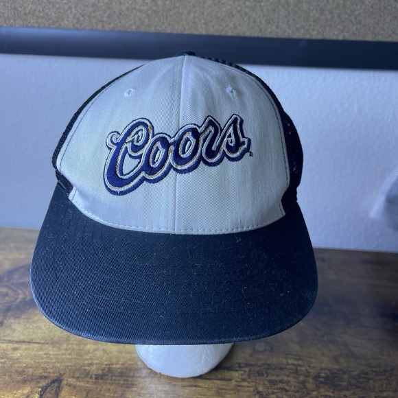 Other - Vtg Coors Original Beer Adj Back Trucker Hat Black Embroidered Logo Cap